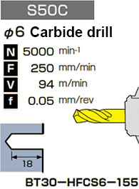 φ6 Carbide drill