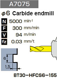 φ6 Carbide endmill